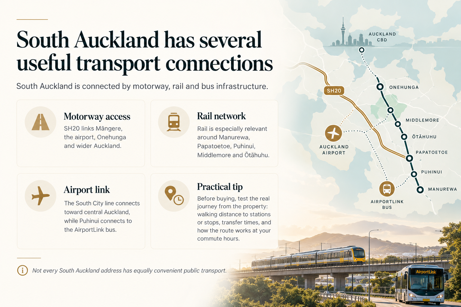 South Auckland transport connections